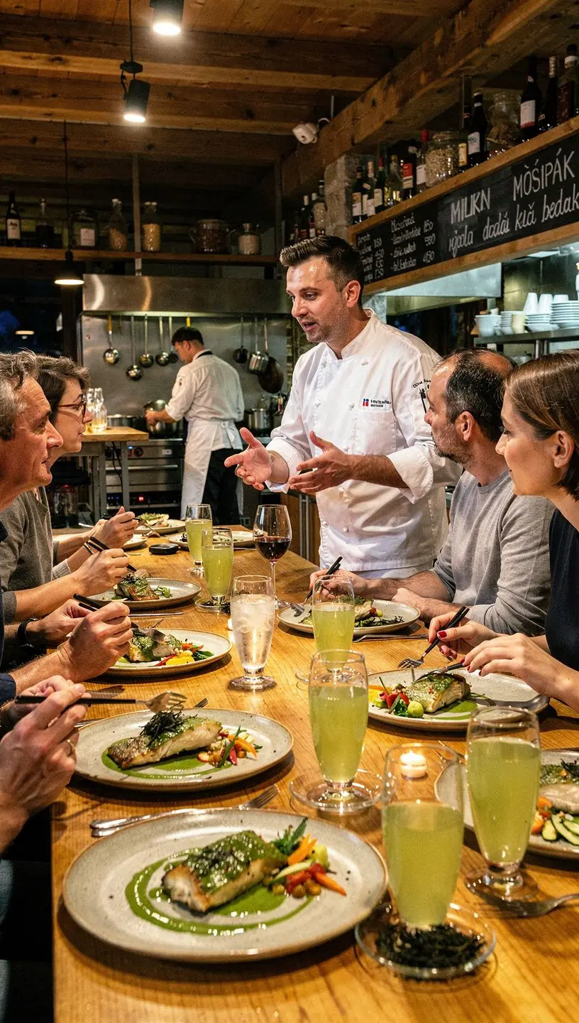 Pohár s čerstvo pripravovaným čajom Sencha, obklopený zelenými listami.
